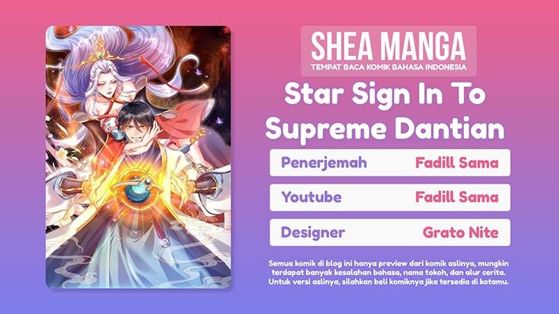 Star Sign In To Supreme Dantian Chapter 39