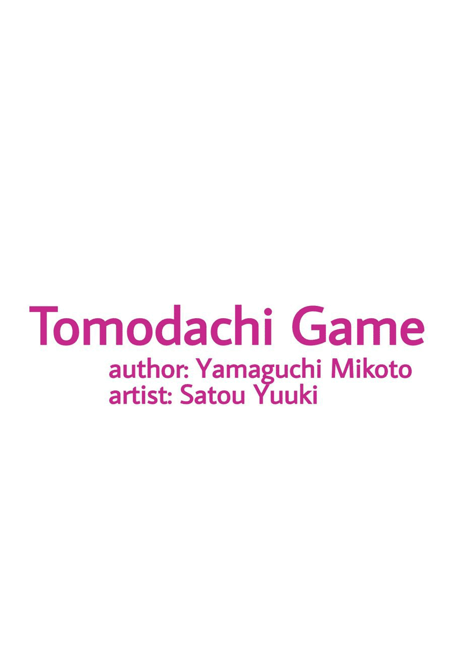 Tomodachi Game Chapter 38