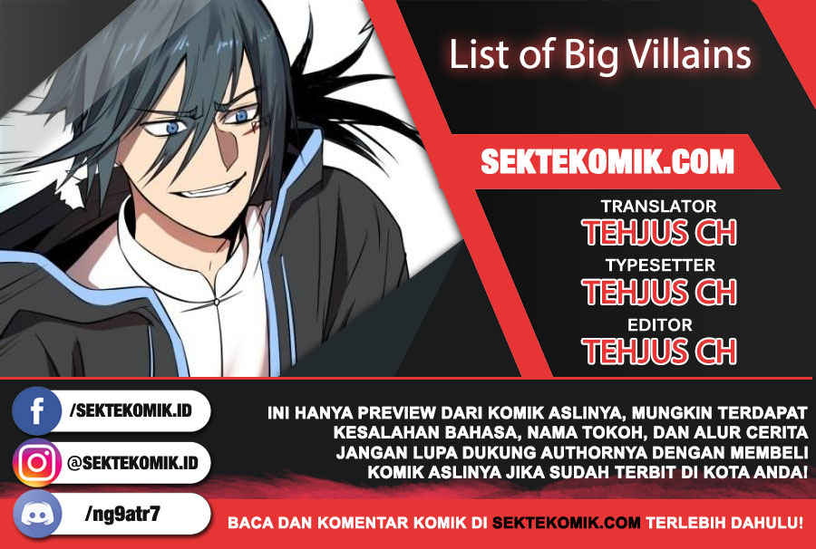 List of Big Villians Chapter 75