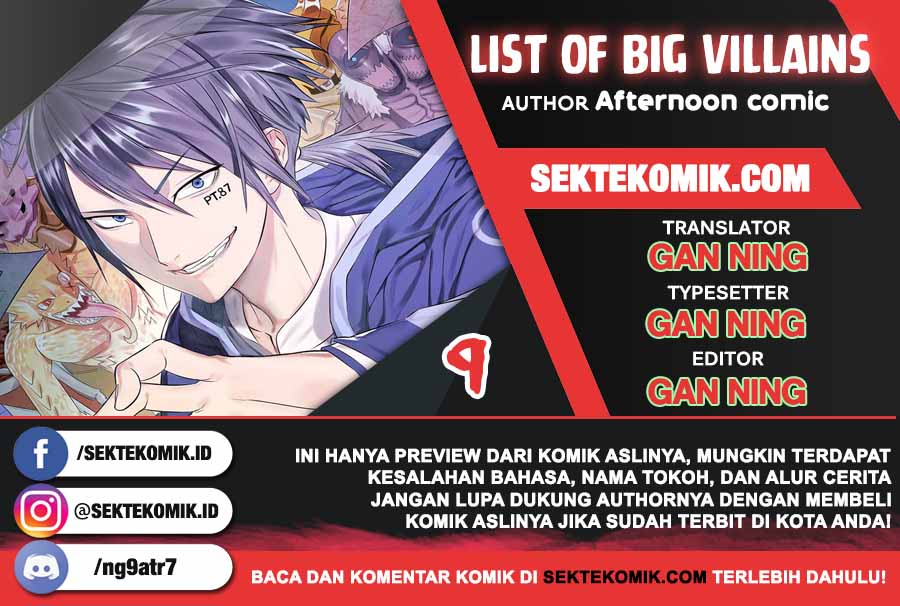 List of Big Villians Chapter 9