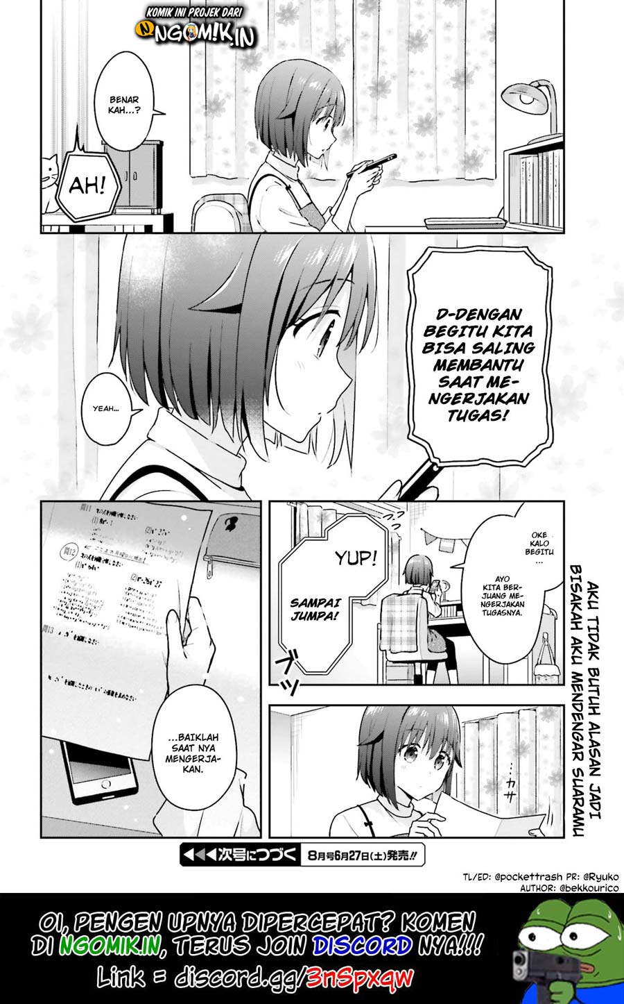 Koe no Chiisai Komori-san to Kuso Deka Oogoe no Oobayashi-kun Chapter 6