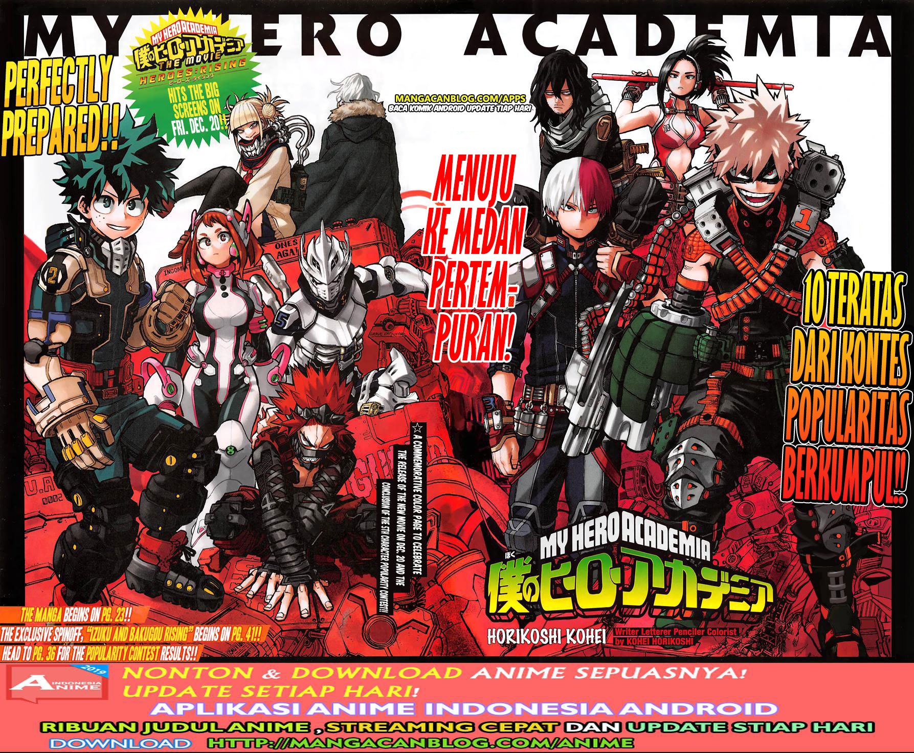Boku no Hero Academia Chapter 254
