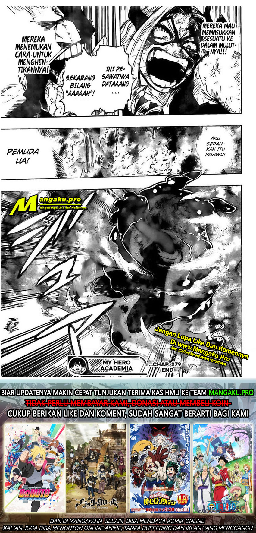 Boku no Hero Academia Chapter 279