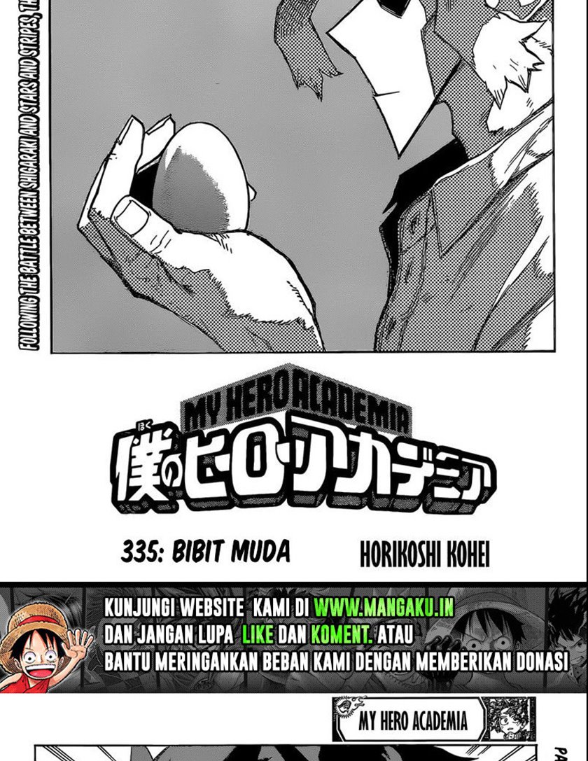 Boku no Hero Academia Chapter 335