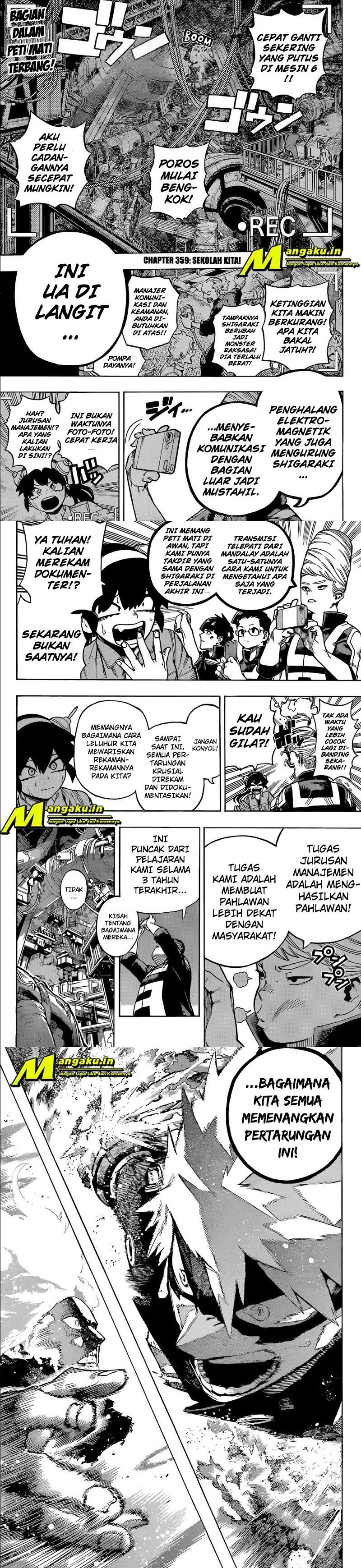 Boku no Hero Academia Chapter 359