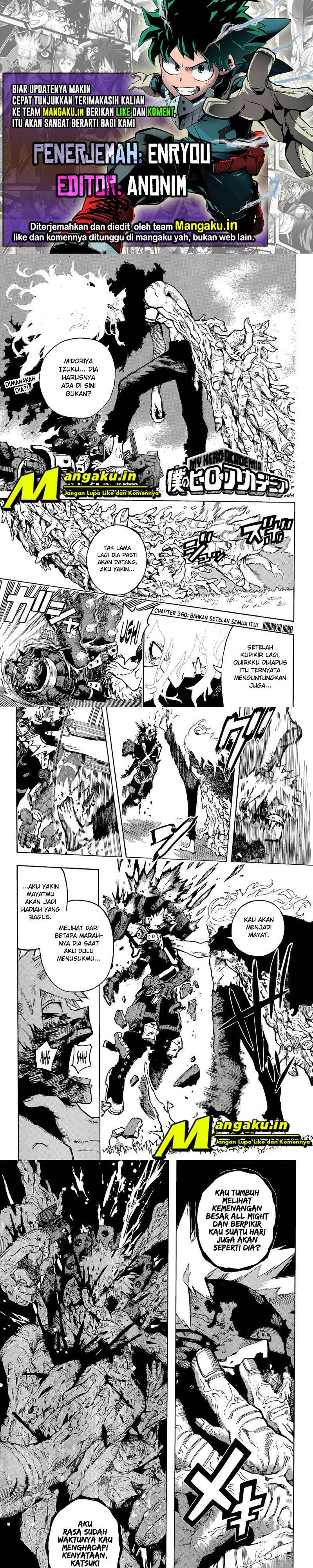 Boku no Hero Academia Chapter 360