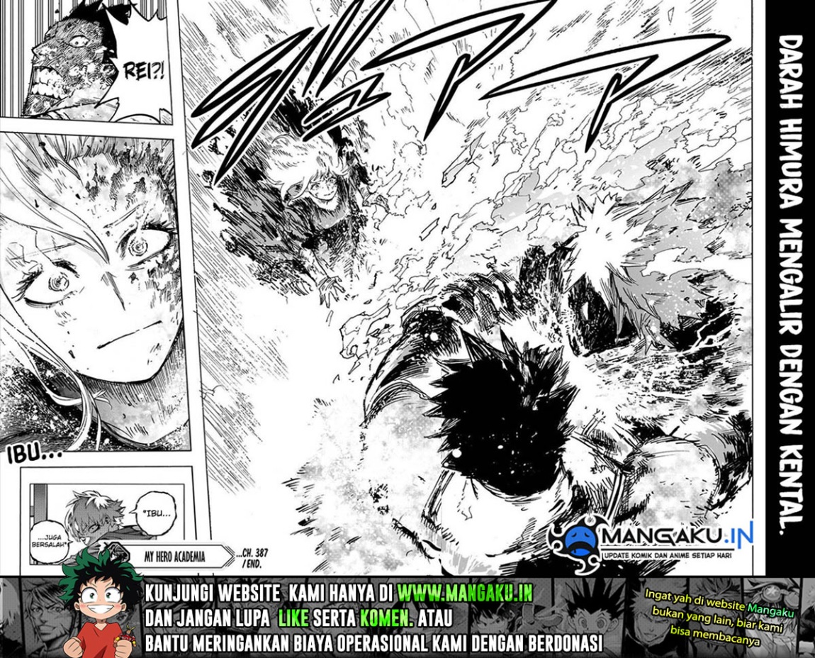 Boku no Hero Academia Chapter 387