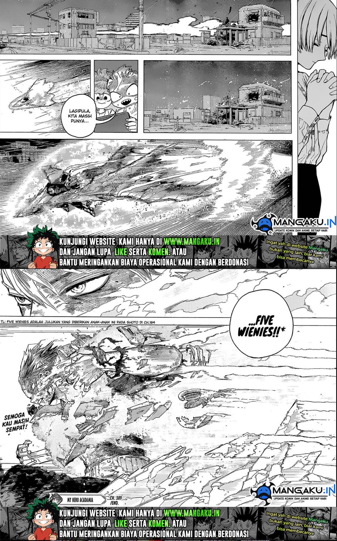 Boku no Hero Academia Chapter 389