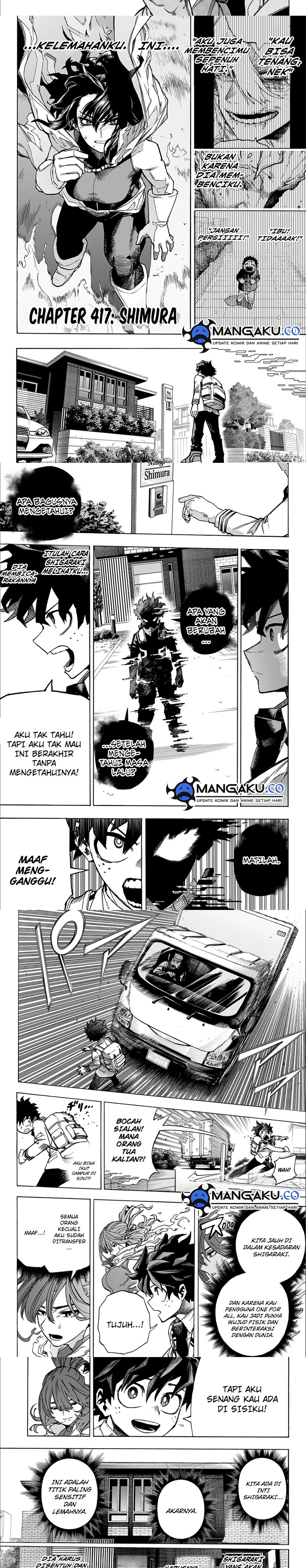 Boku no Hero Academia Chapter 417