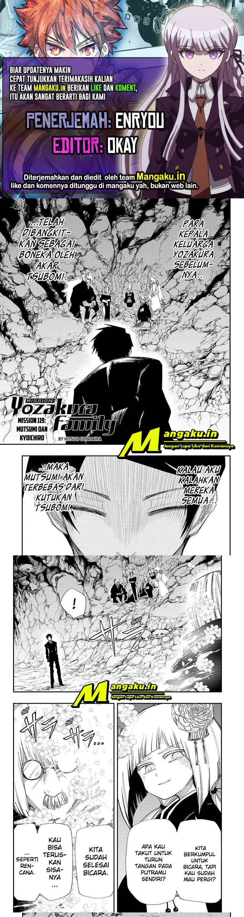 Mission: Yozakura Family Chapter 119