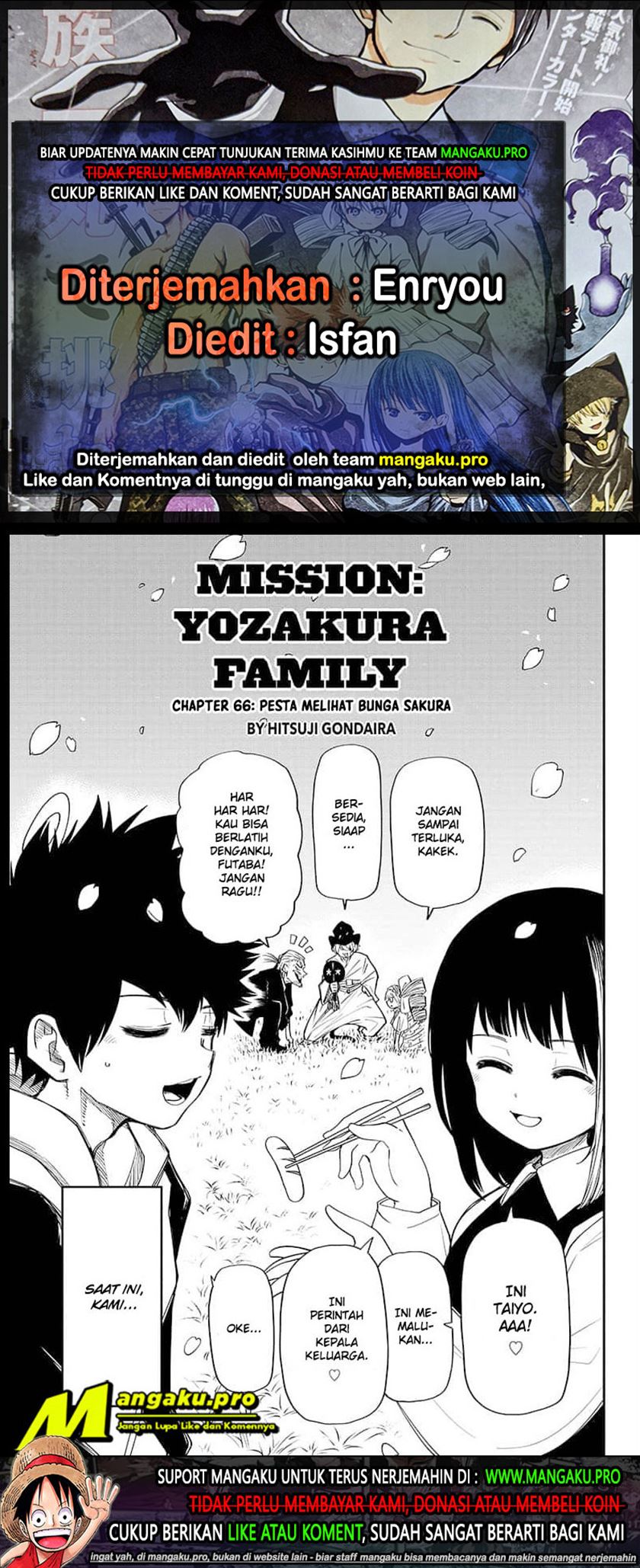 Mission: Yozakura Family Chapter 66