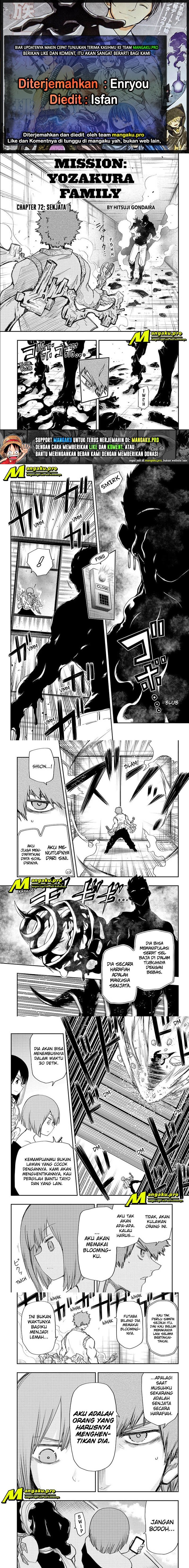 Mission: Yozakura Family Chapter 72