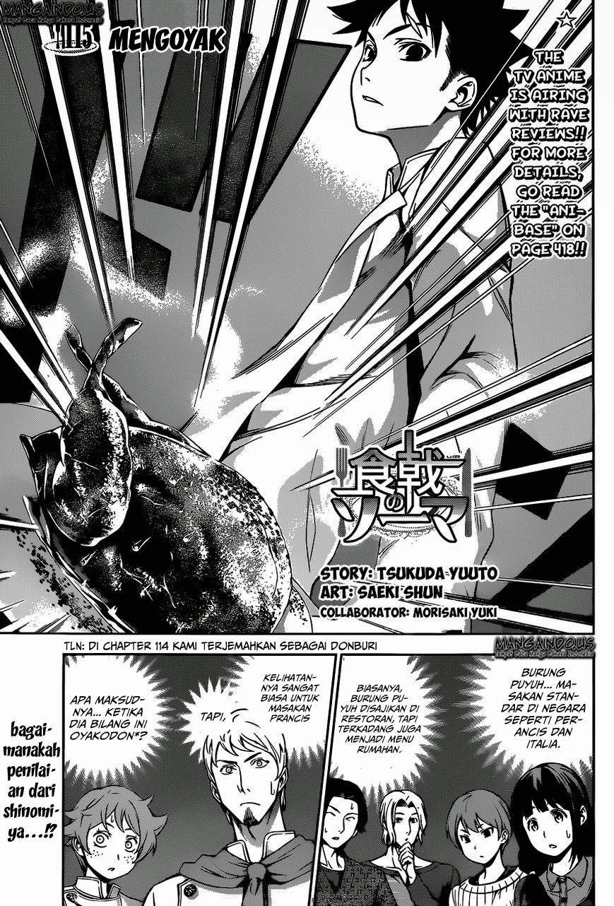 Shokugeki no Soma Chapter 115