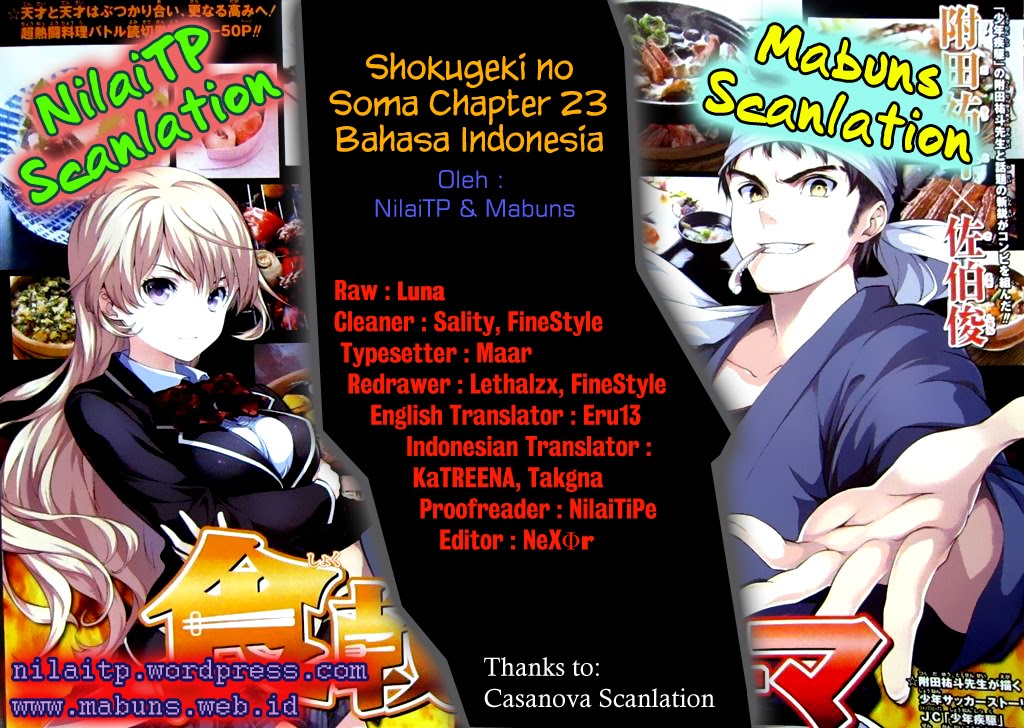 Shokugeki no Soma Chapter 23