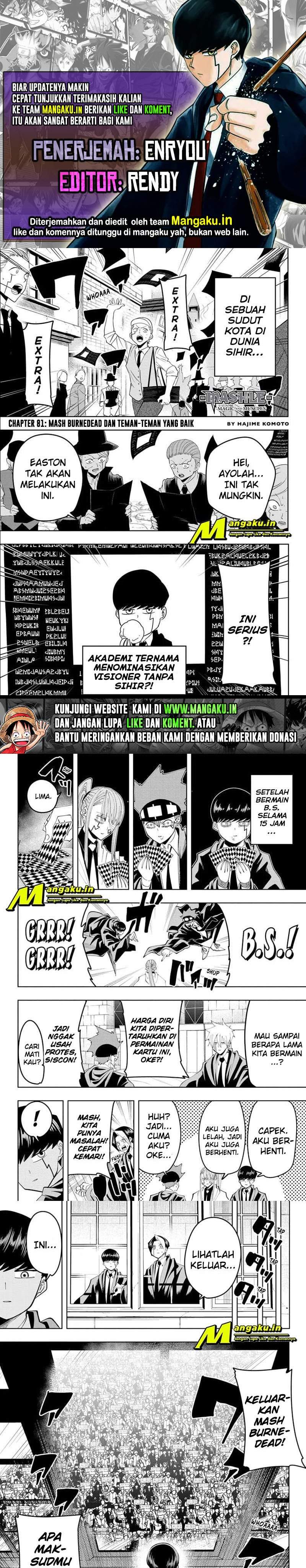 Mashle: Magic and Muscles Chapter 81