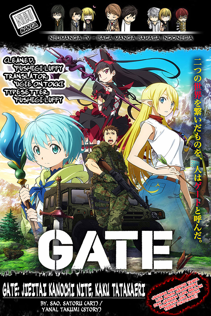 GATE – Jieitai Kanochi nite, Kaku Tatakaeri Chapter 6