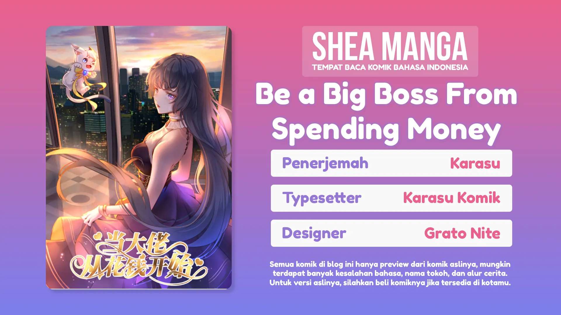 Be a Big Boss From Spending Money Chapter 2