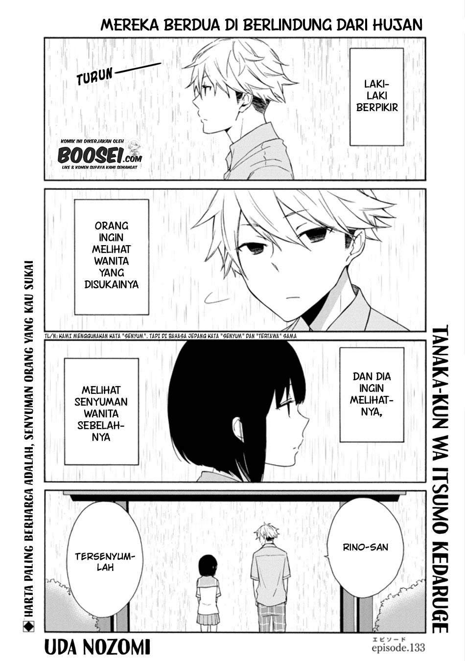 Tanaka-kun wa Itsumo Kedaruge Chapter 133