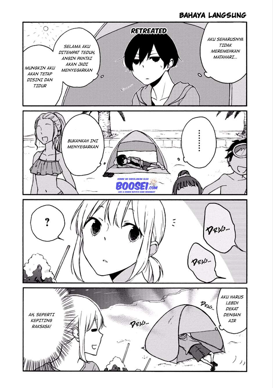 Tanaka-kun wa Itsumo Kedaruge Chapter 96