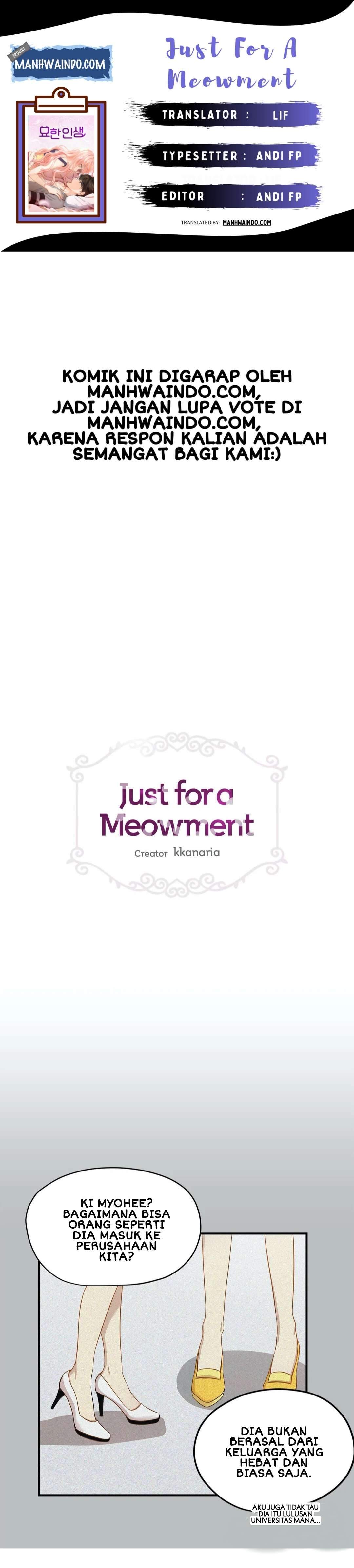 Just for a Meowment Chapter 18
