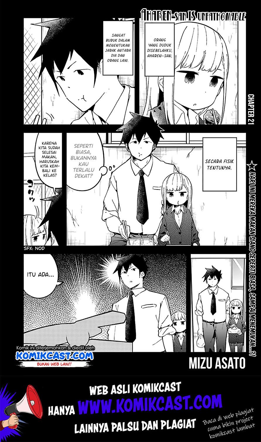 Aharen-san wa Hakarenai Chapter 21