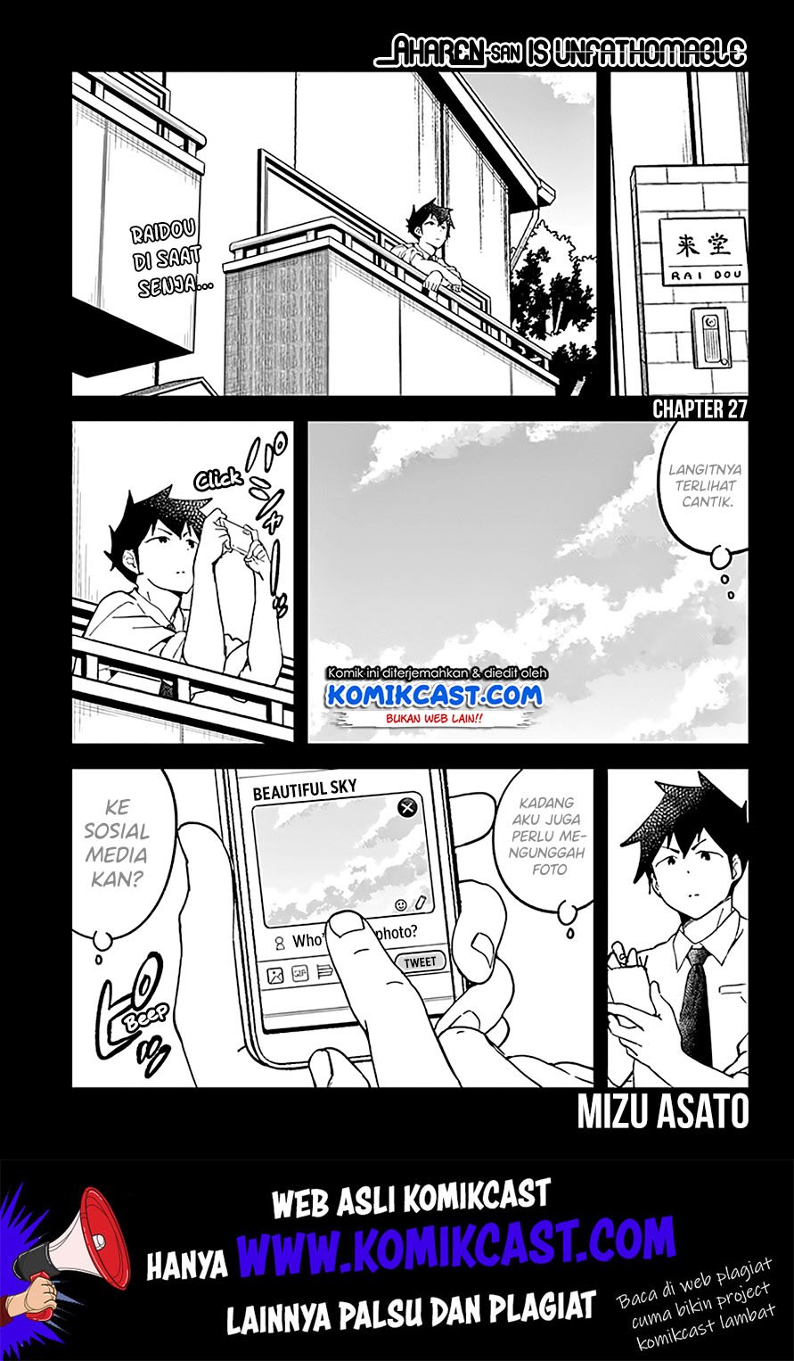 Aharen-san wa Hakarenai Chapter 27