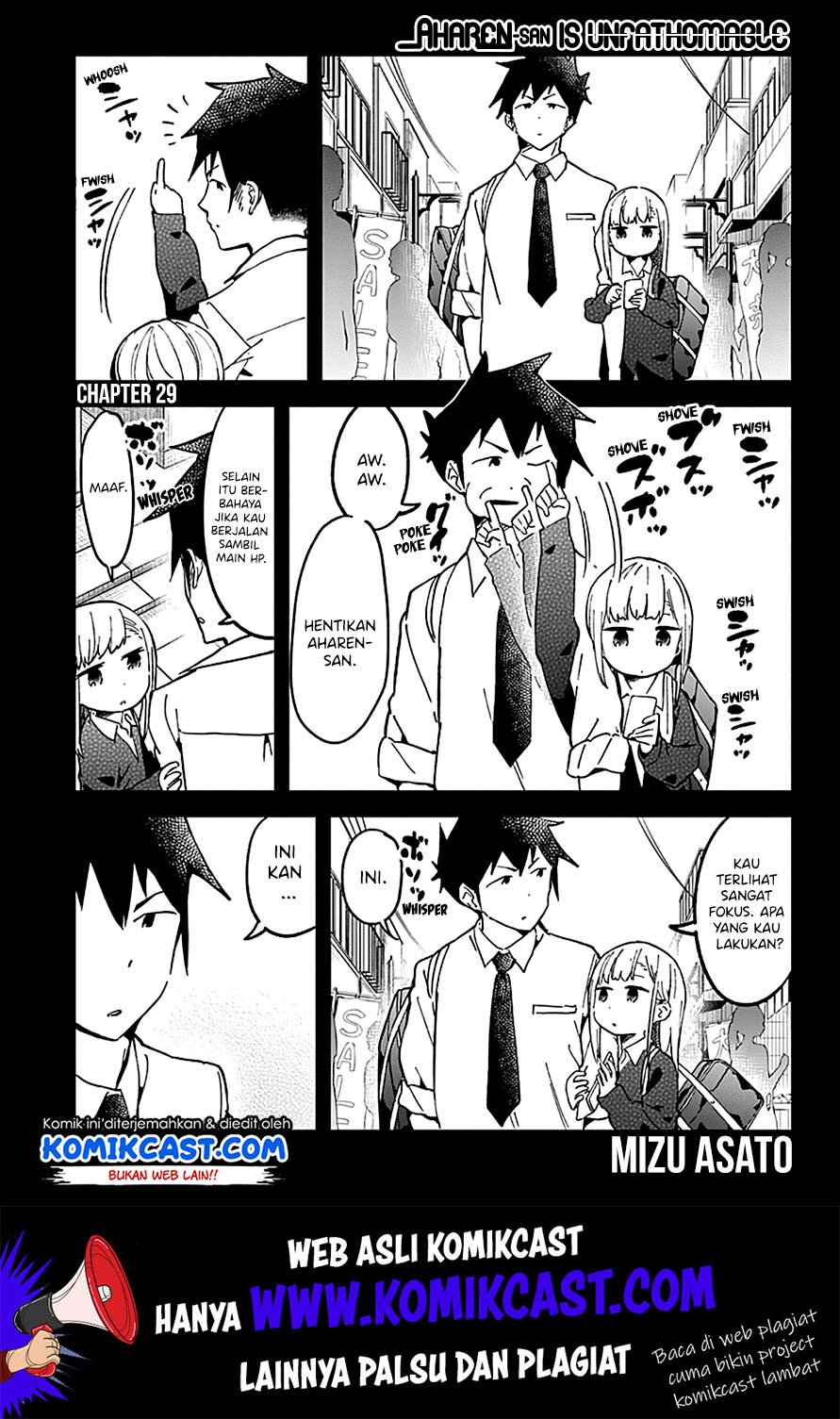 Aharen-san wa Hakarenai Chapter 29