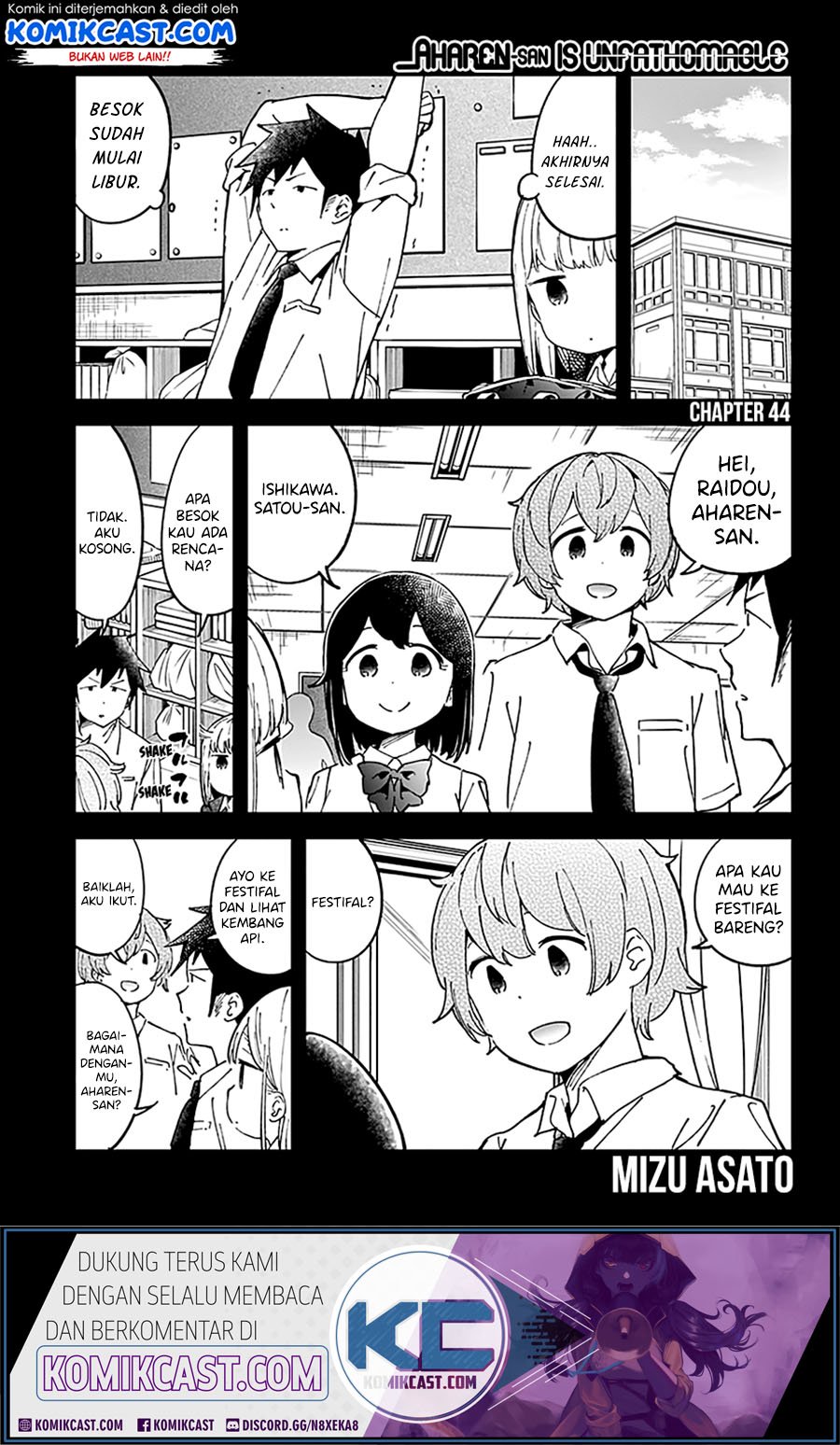 Aharen-san wa Hakarenai Chapter 44