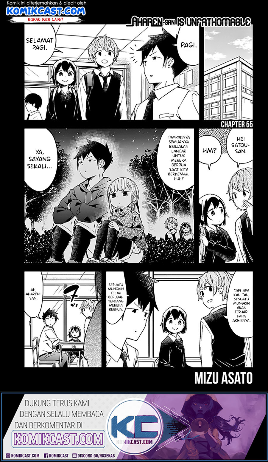 Aharen-san wa Hakarenai Chapter 55