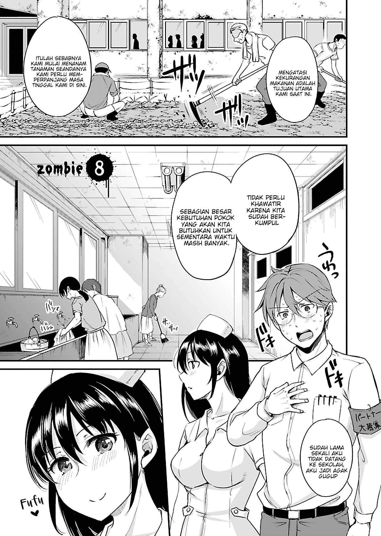 Zombie darake no Kono Sekai de wa Sex shinai to Ikinokorenai Chapter 8