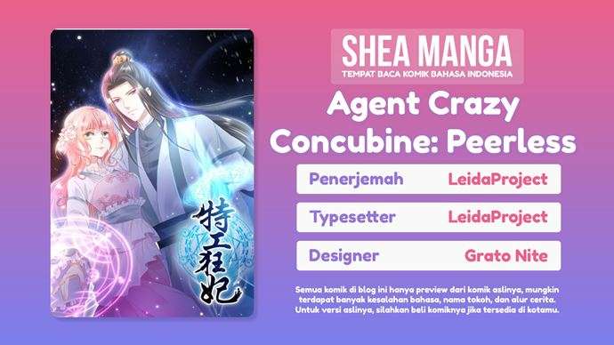 Agent Crazy Concubine: Peerless Comprehension Chapter 3