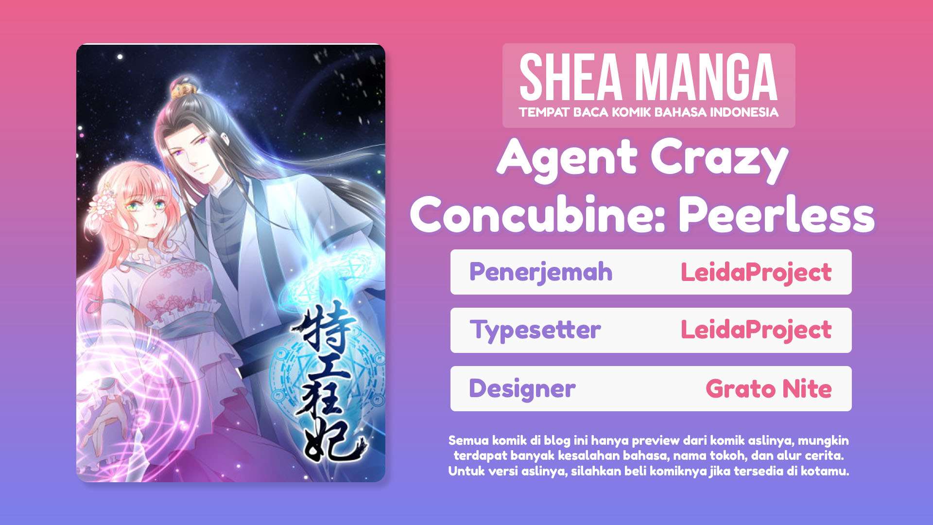 Agent Crazy Concubine: Peerless Comprehension Chapter 7