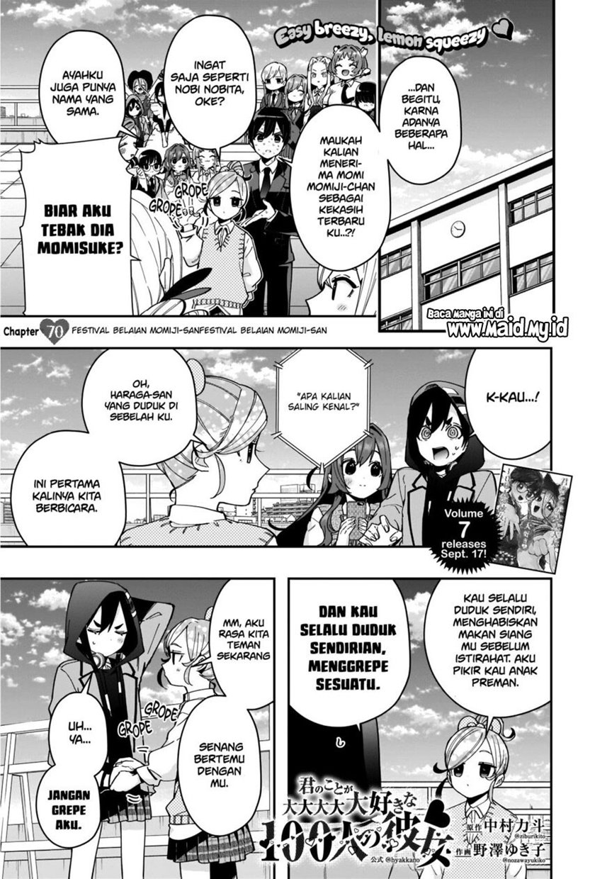 Kimi no Koto ga Dai Dai Dai Dai Daisuki na 100-ri no Kanojo Chapter 70