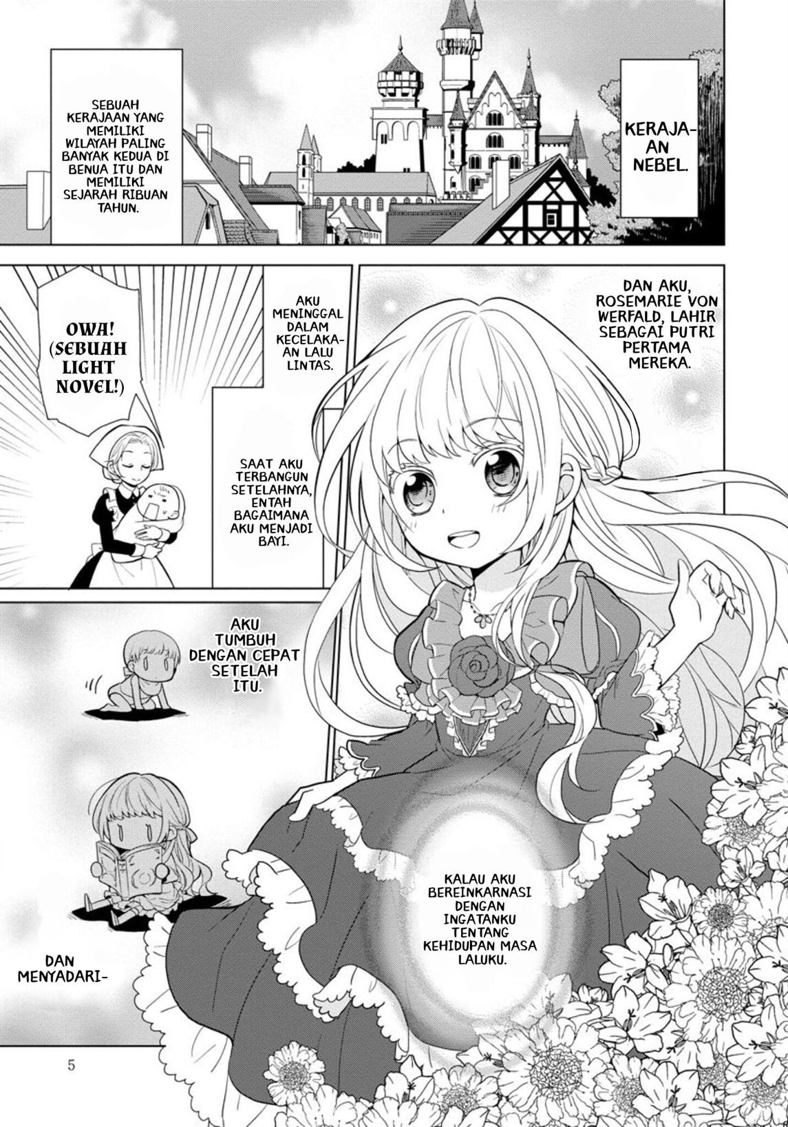 Tensei Oujo wa Kyou mo Hata wo Tatakioru Chapter 1