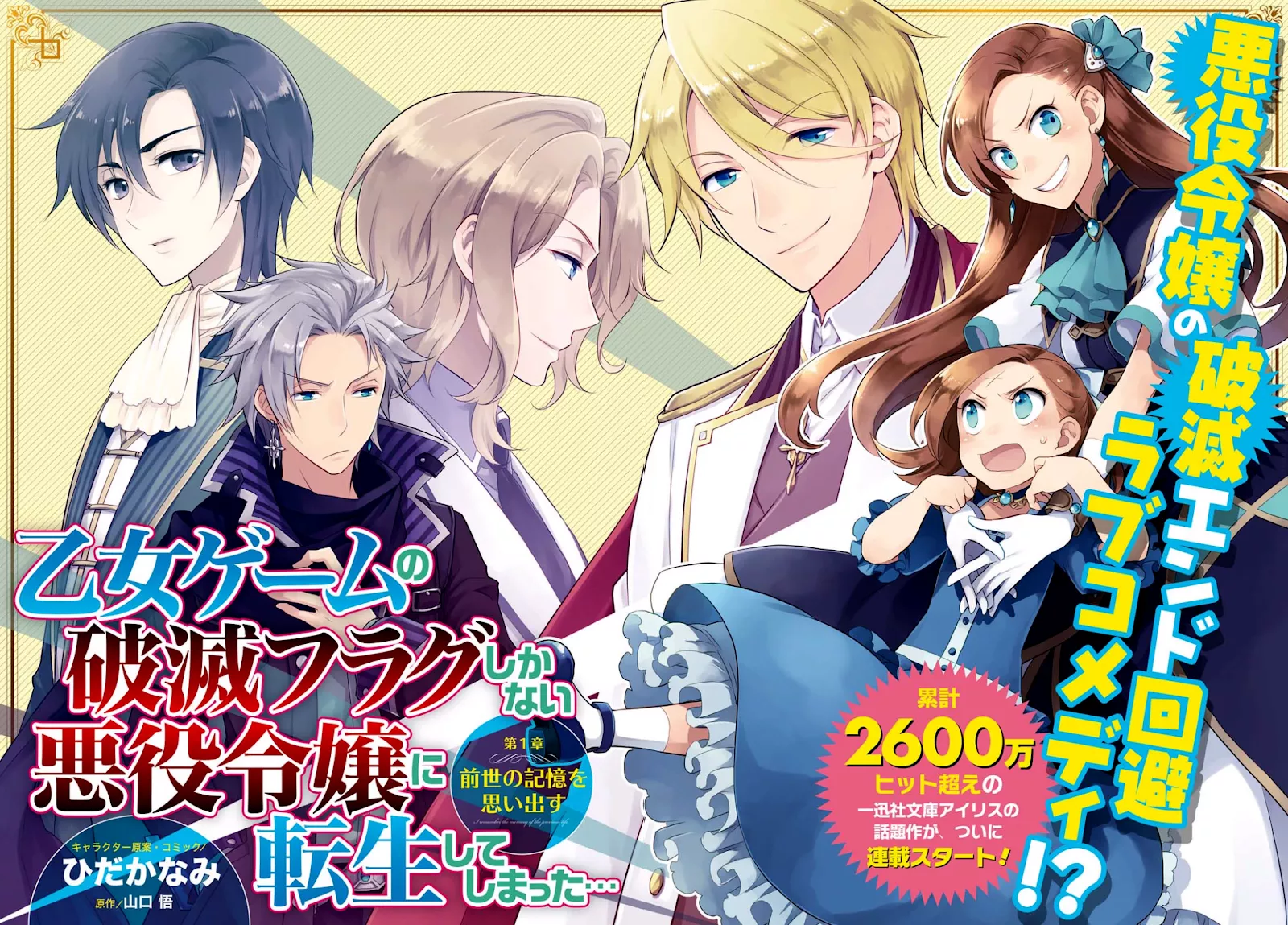 Otome Game no Hametsu Flag shika nai Akuyaku Reijou ni Tensei shite shimatta… Chapter 01