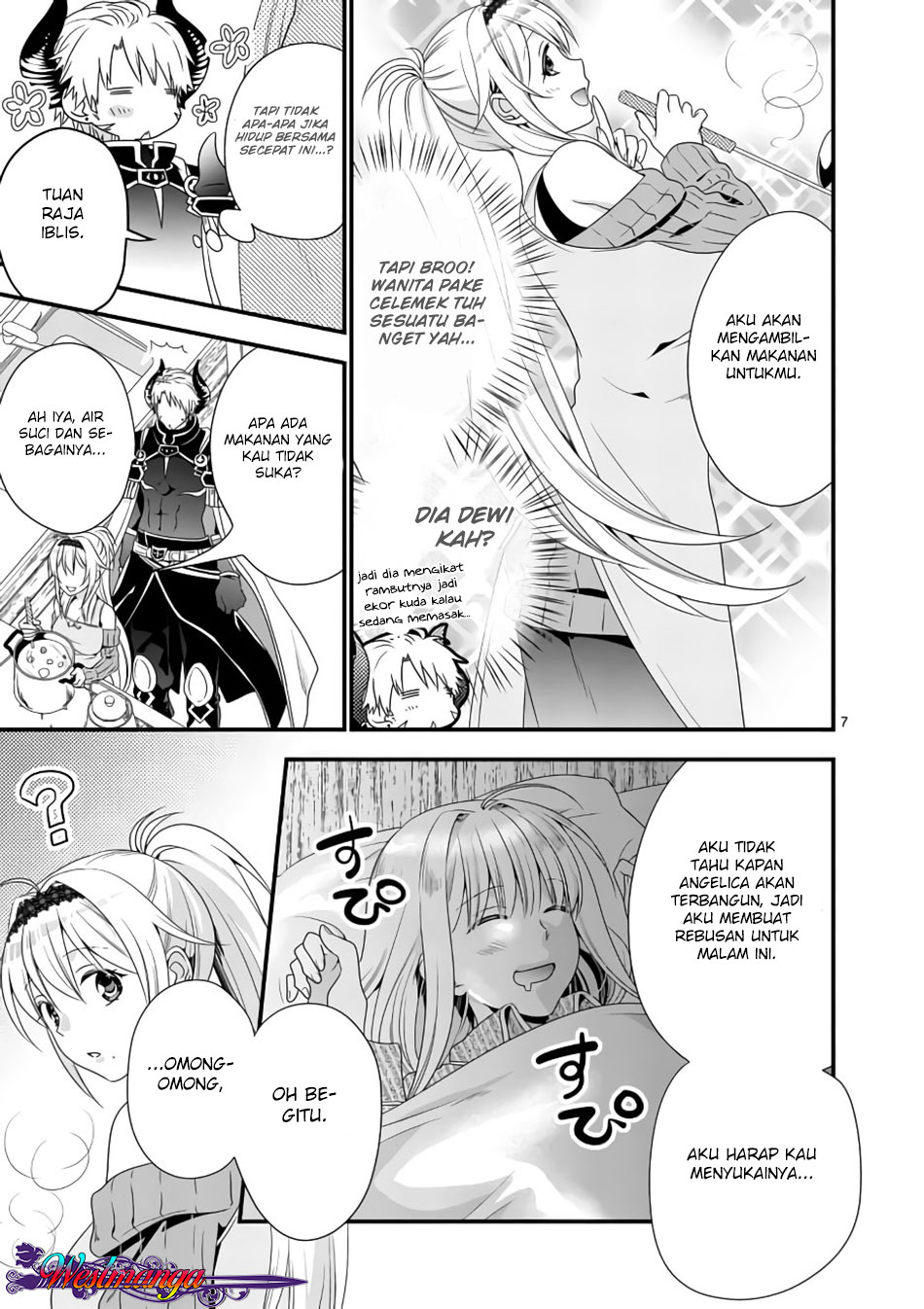 Maou Desu. Onna Yuusha no Hahaoya to Saikon Shita no de, Onna Yuusha ga Giri no Musume ni Narimashita. Chapter 2