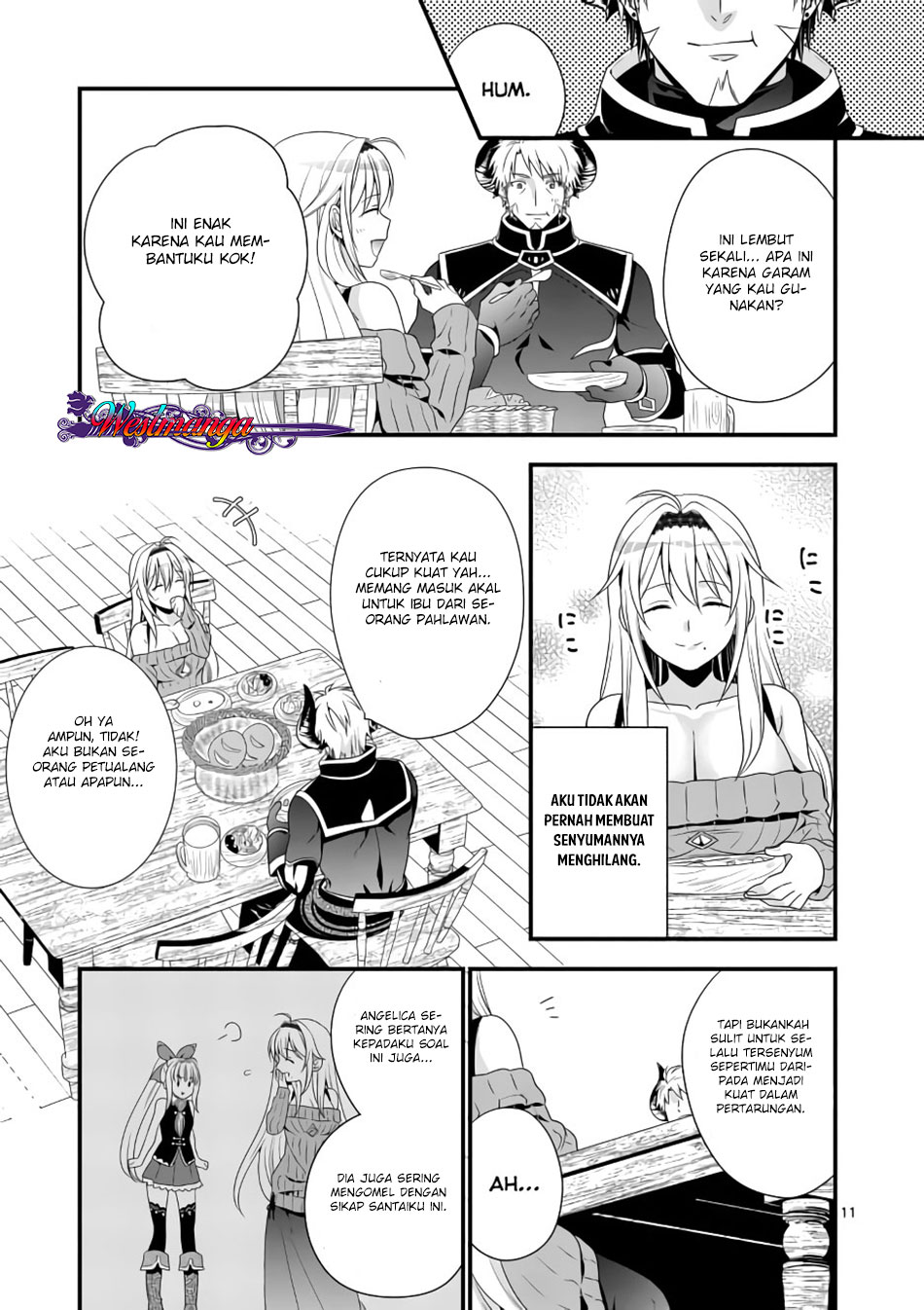 Maou Desu. Onna Yuusha no Hahaoya to Saikon Shita no de, Onna Yuusha ga Giri no Musume ni Narimashita. Chapter 2