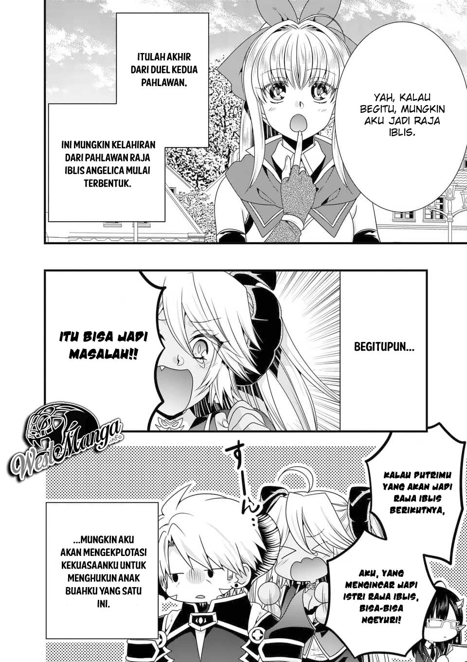 Maou Desu. Onna Yuusha no Hahaoya to Saikon Shita no de, Onna Yuusha ga Giri no Musume ni Narimashita. Chapter 28