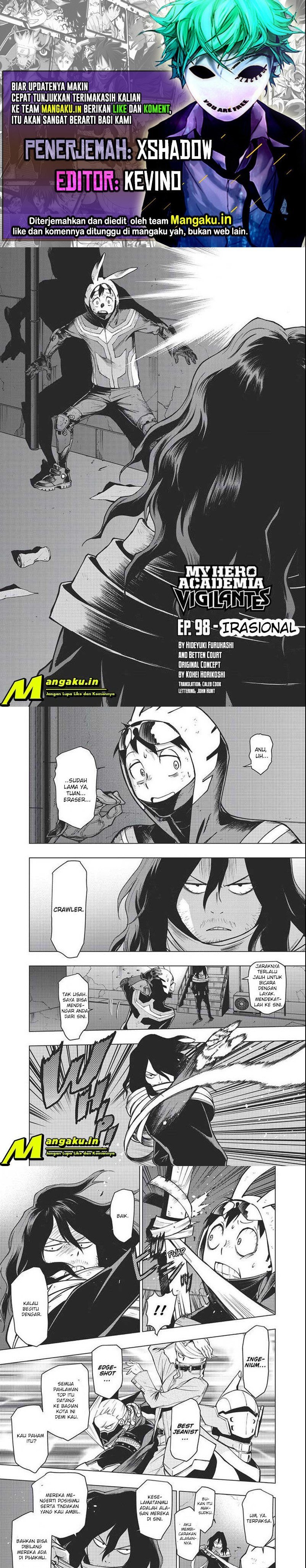 Vigilante: Boku no Hero Academia Illegals Chapter 98