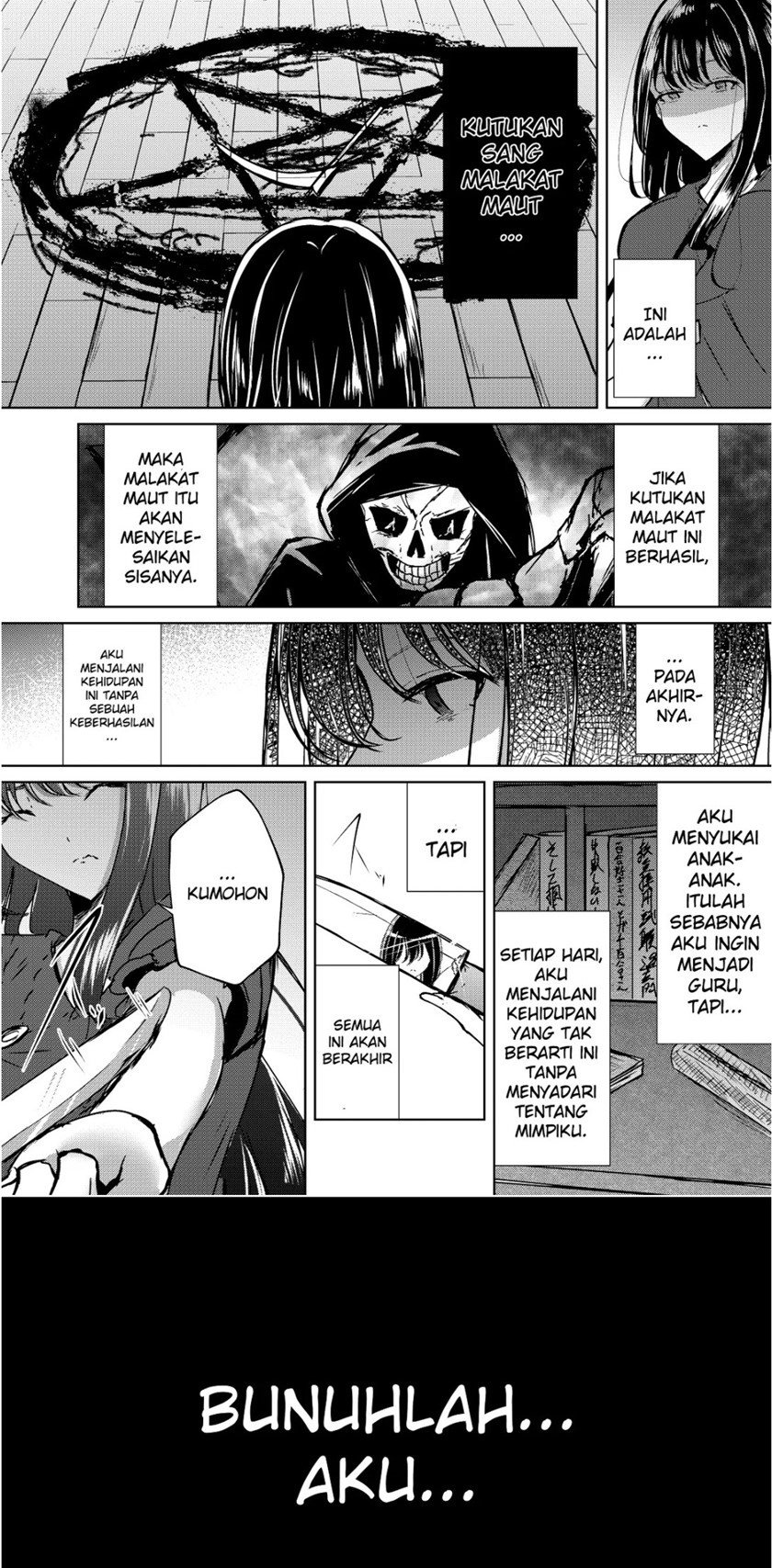 Grim Reaper-san, Kill Me Please! Chapter 00