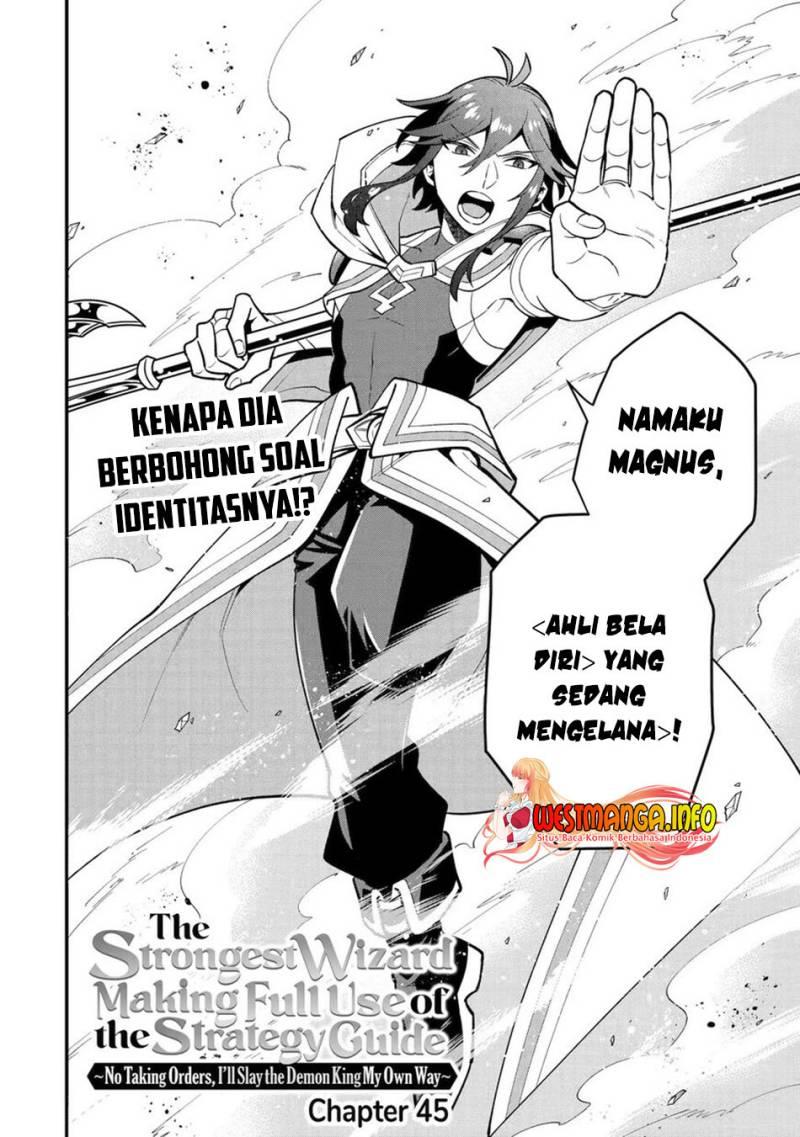 Kouryakuhon o Kushi Suru Saikyou no Mahoutsukai ~”meirei sa sero” to wa Iwa Senai Oreryuu Mao Tobatsu Saizen Ruuto ~ Chapter 45.1