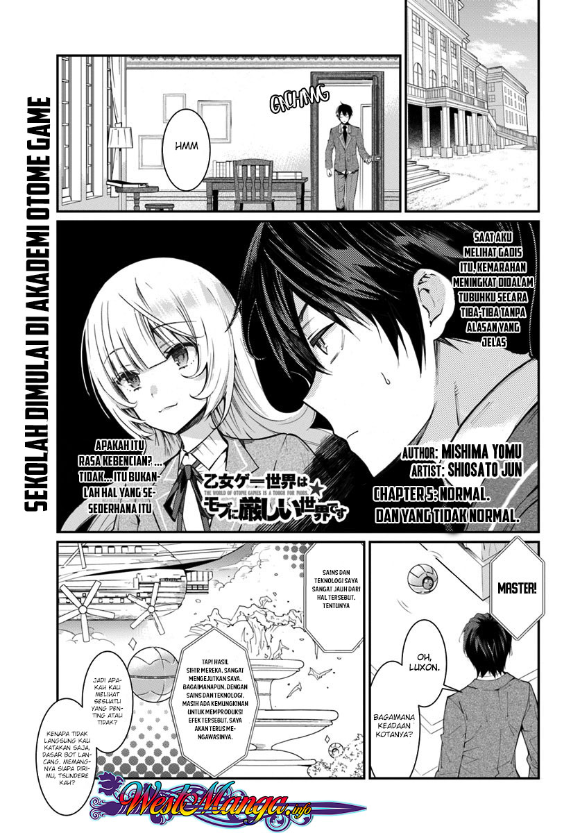 Otome Game Sekai wa Mob ni Kibishii Sekai Desu Chapter 05