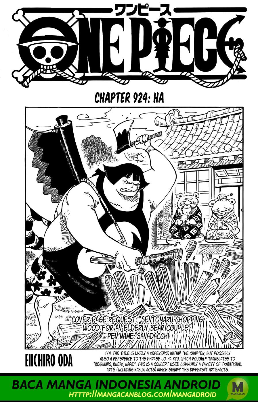 One Piece Chapter 924