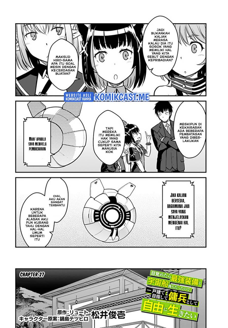 Mezametara Saikyou Soubi to Uchuusen-mochi Datta no de, Ikkodate Mezashite Youhei Toshite Jiyuu ni Ikitai Chapter 27.1