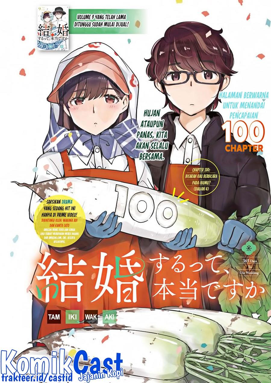 Kekkon Surutte, Hontou desu ka? Chapter 100