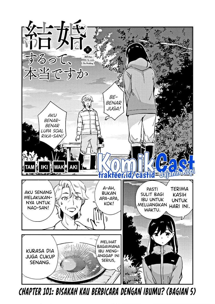 Kekkon Surutte, Hontou desu ka? Chapter 101