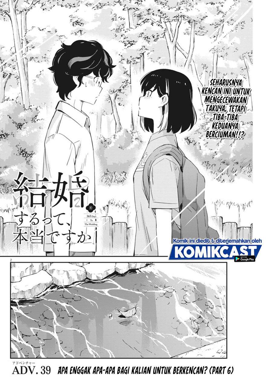 Kekkon Surutte, Hontou desu ka? Chapter 39