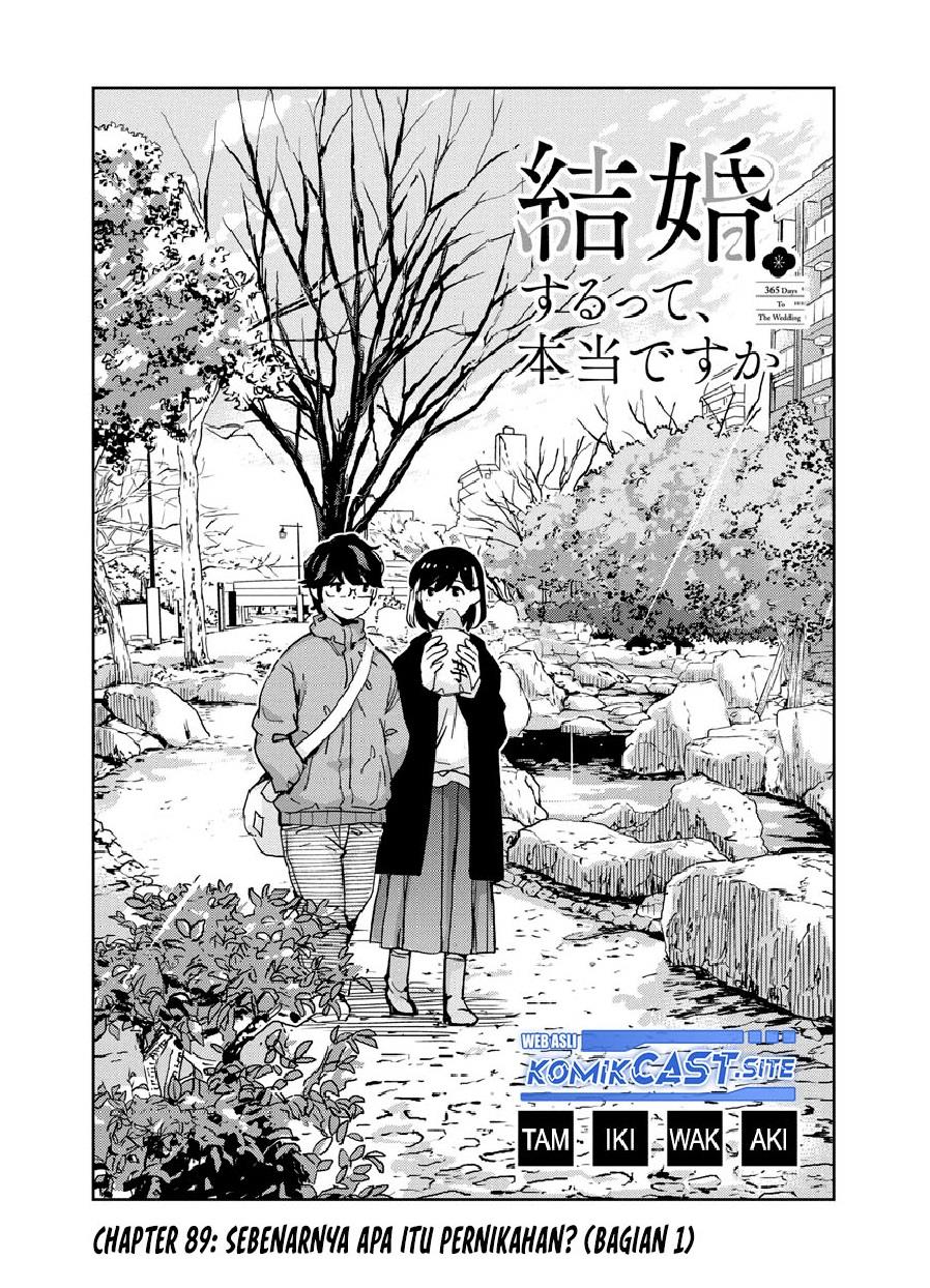 Kekkon Surutte, Hontou desu ka? Chapter 89