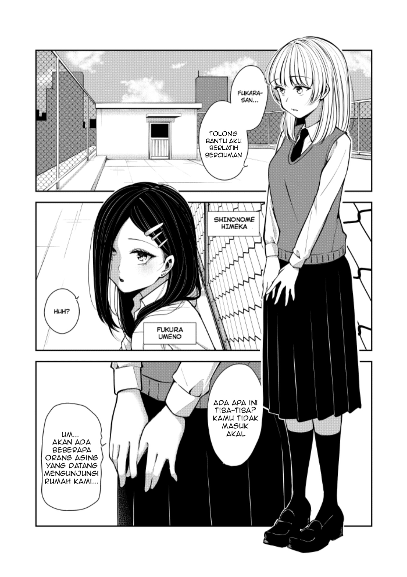 Gyaru to Ojou-sama no Himitsu Tokkun. Chapter 00