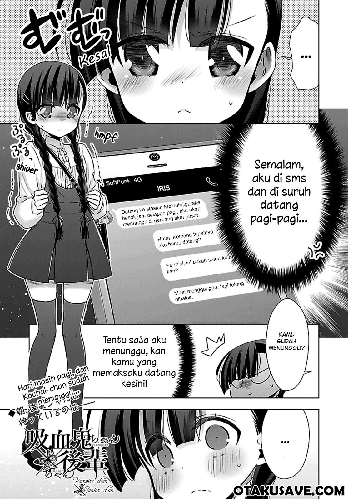 Kyuuketsuki-chan to Kouhai-chan Chapter 3